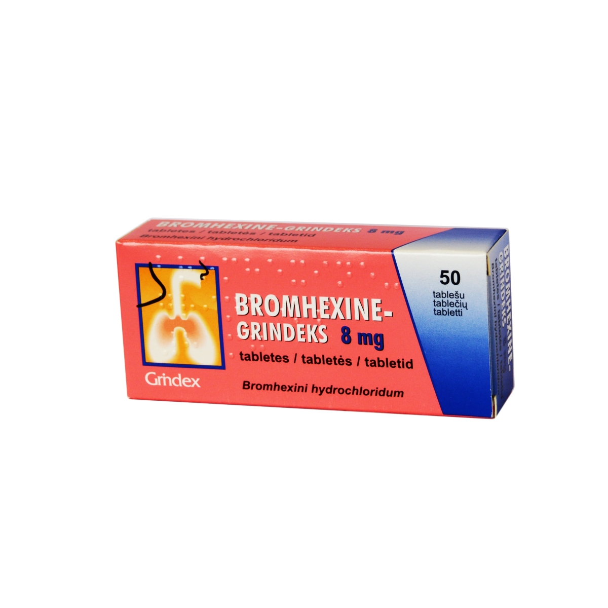 Bromhexine Grindex 8mg Tab N50