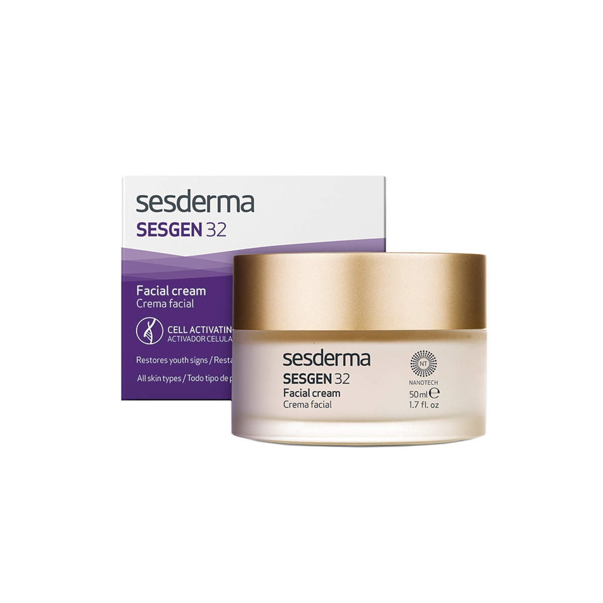 SESDERMA ląsteles aktyvuojantis jauninamasis kremas SESGEN 32, 50ml - 