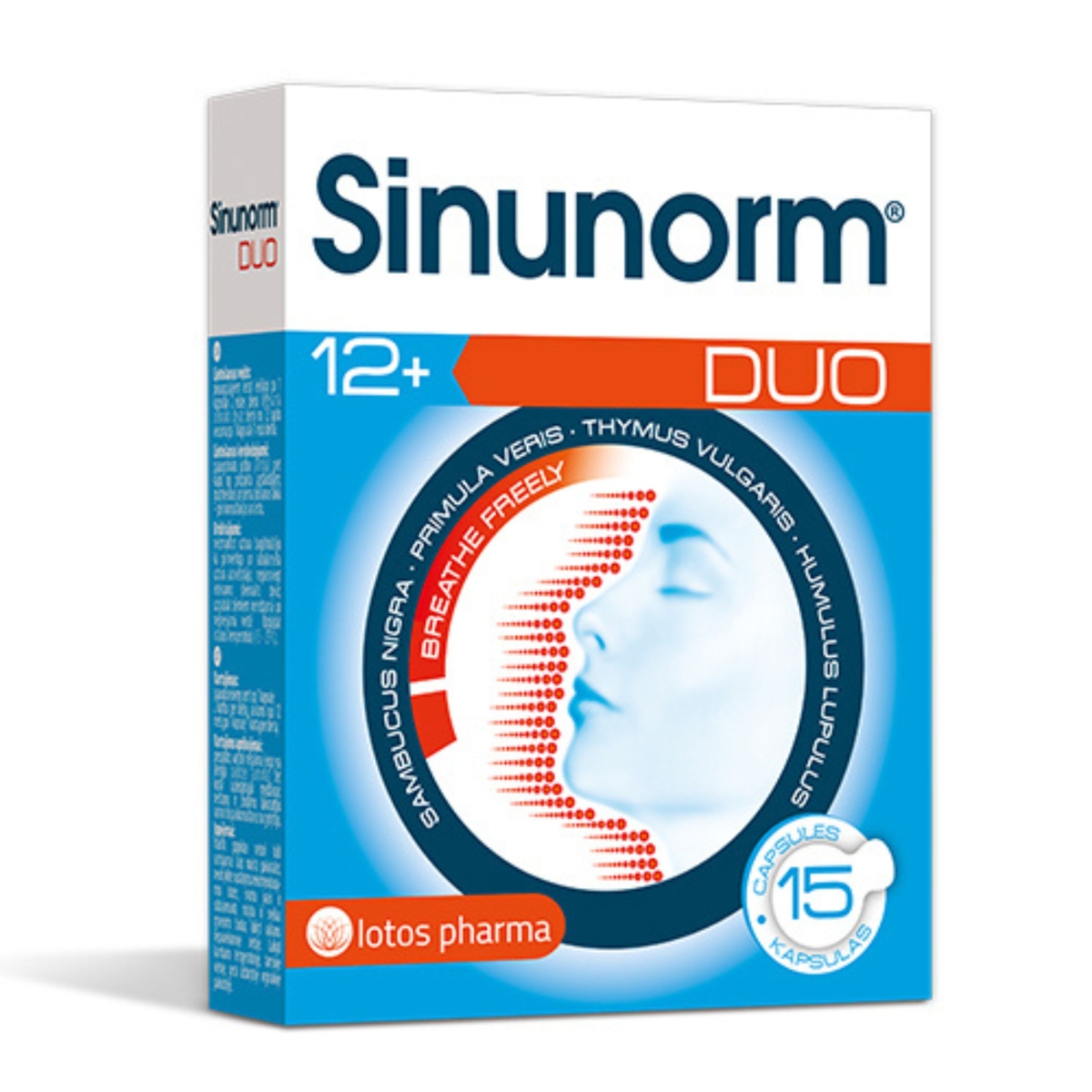 SINUNORM DUO, 15 kapsulių - 