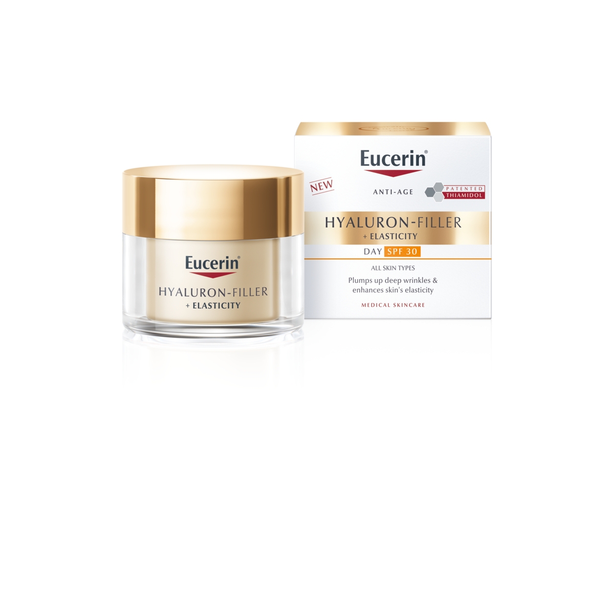 EUCERIN dieninis kremas HYALURON-FILLER + ELASTICITY SPF30, 50 ml