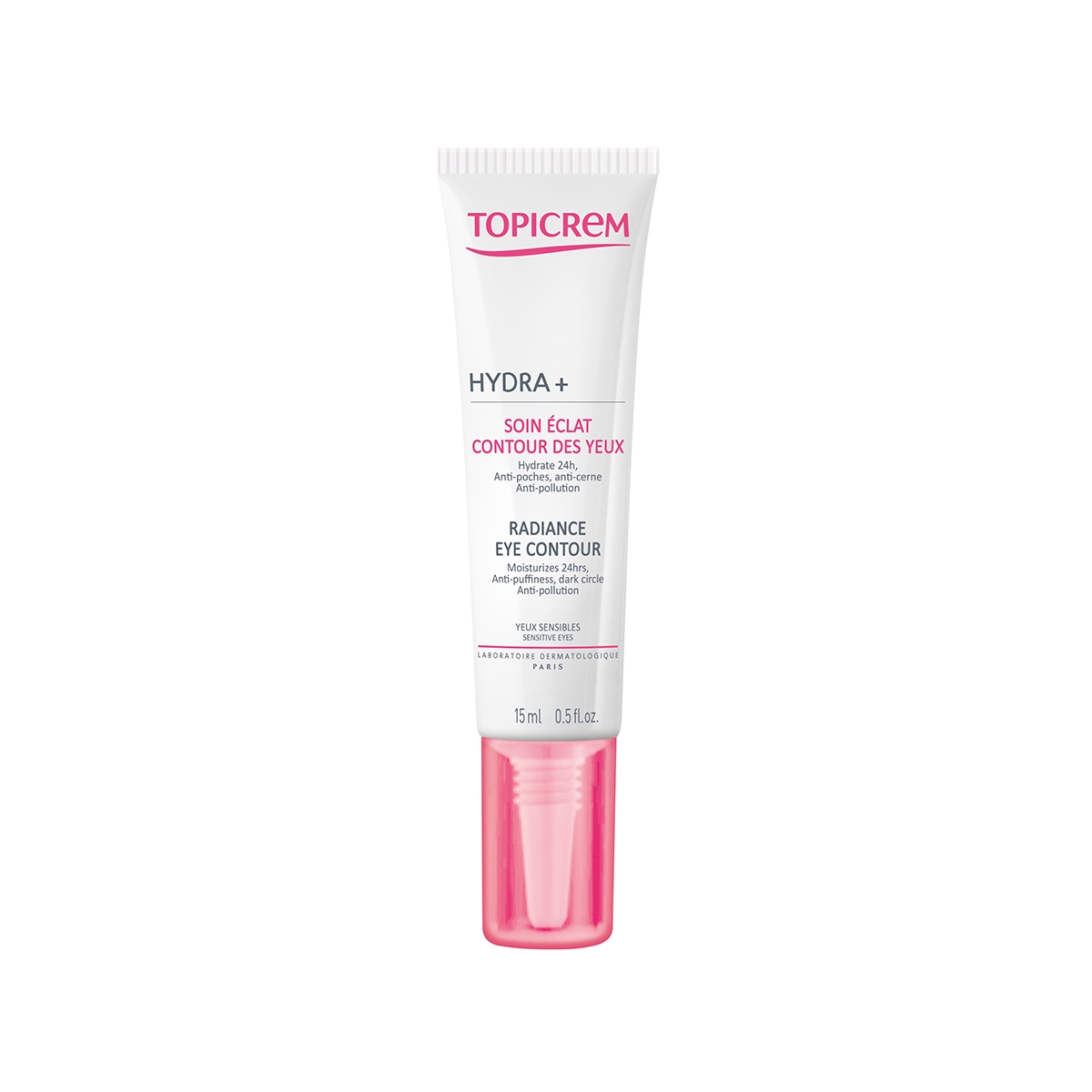 TOPICREM drėkinamasis paakių kremas HYDRA+ RADIANCE, 15ml - 