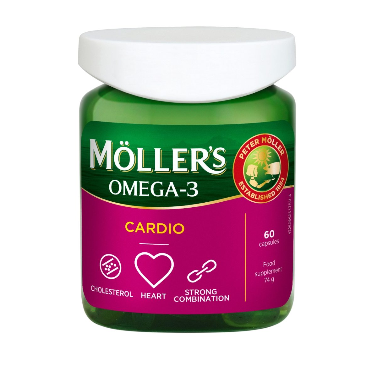 MÖLLER'S OMEGA-3 CARDIO, 60 kapsulių - 