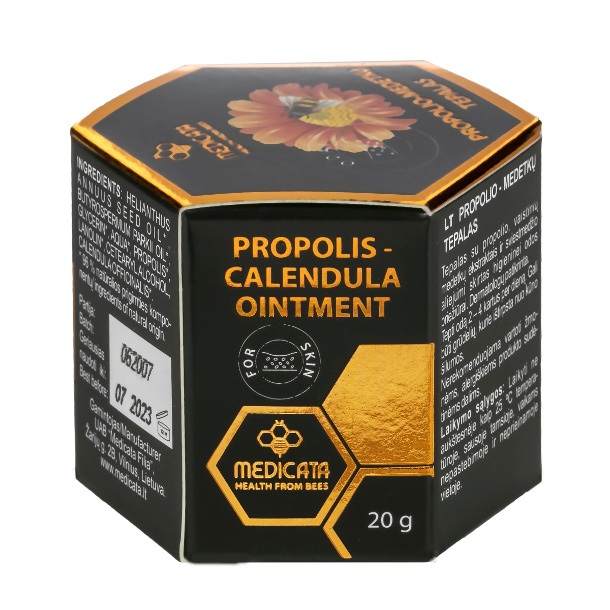 Propolio-medetkų tepalas, 20g