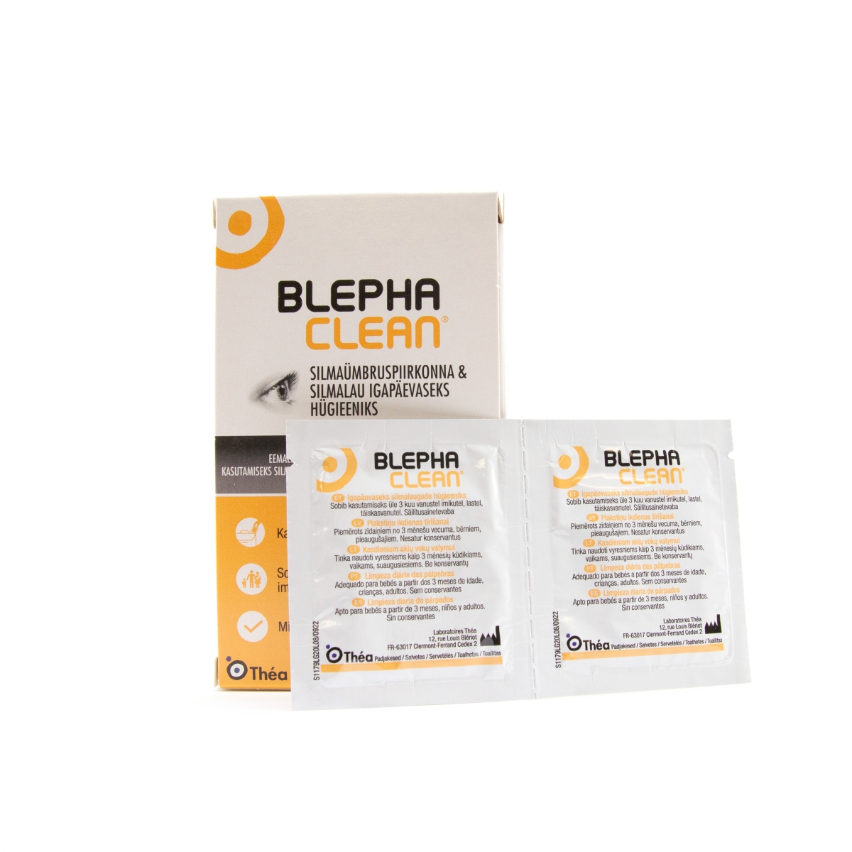 Blephaclean akių vokų valomosios servetėlės - 