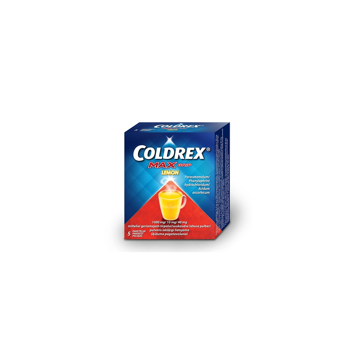 Coldrex MaxGrip Lemon milteliai geriamam tirpalui N5 - 