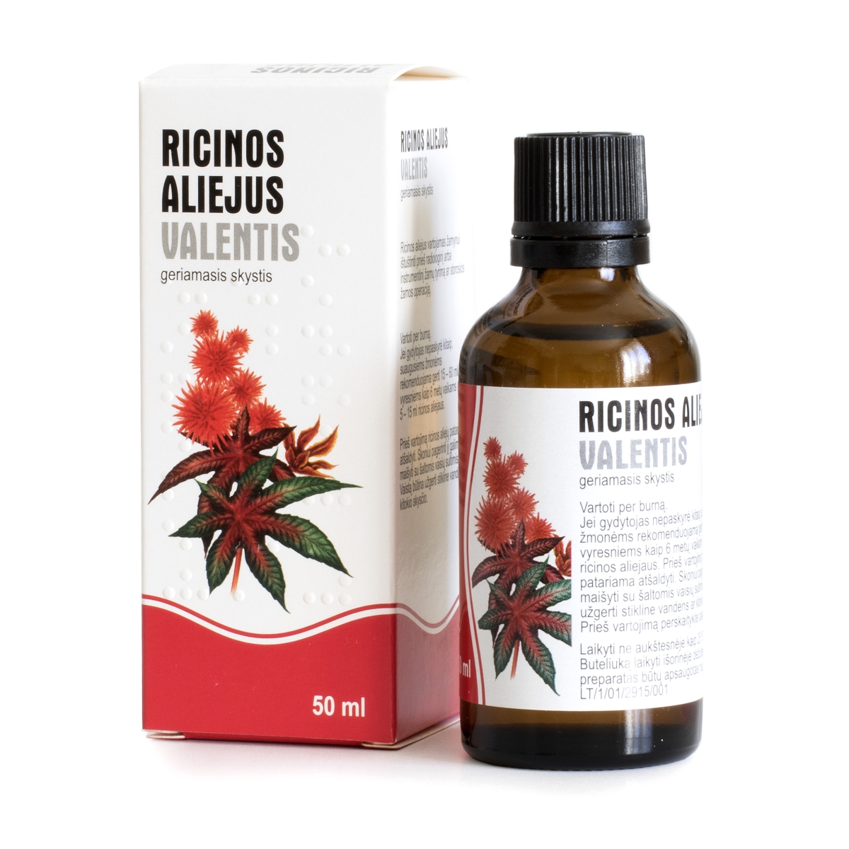 Ricinos aliejus Valentis geriamasis skystis 50ml