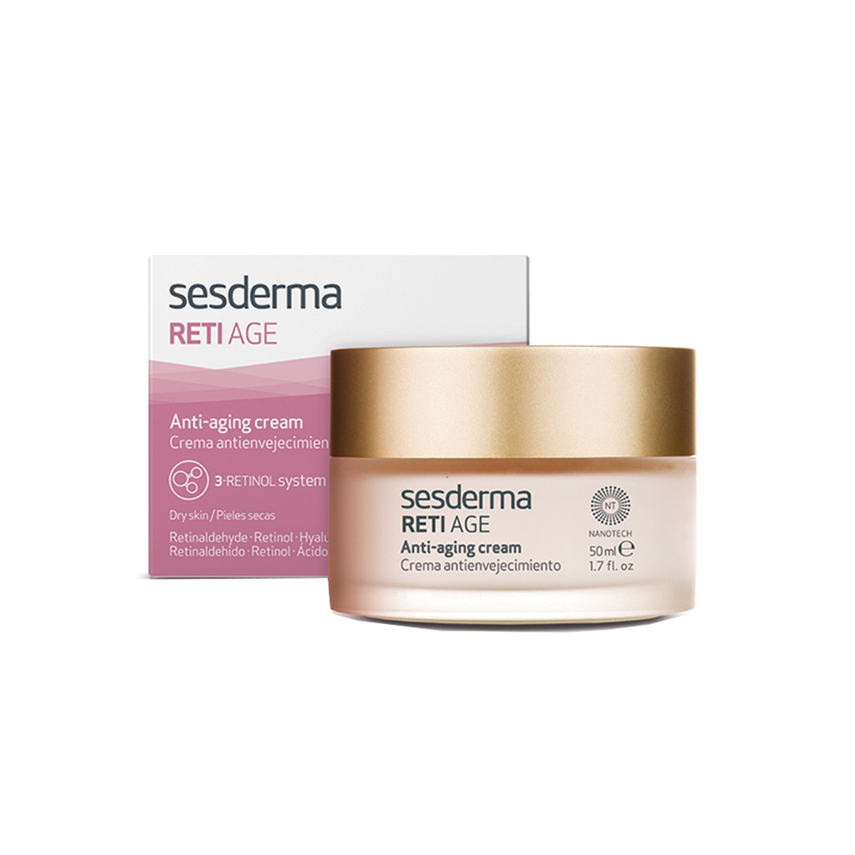 SESDERMA RETI AGE jauninamasis veido kremas su retinoliu, 50 ml - 