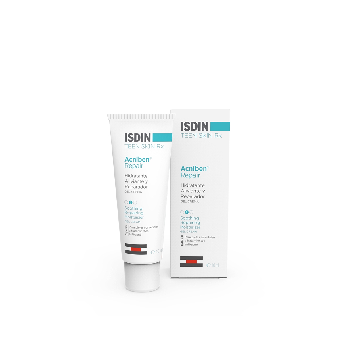 ISDIN drėkinamasis veido gelis-kremas ACNIBEN REPAIR, 40ml - 