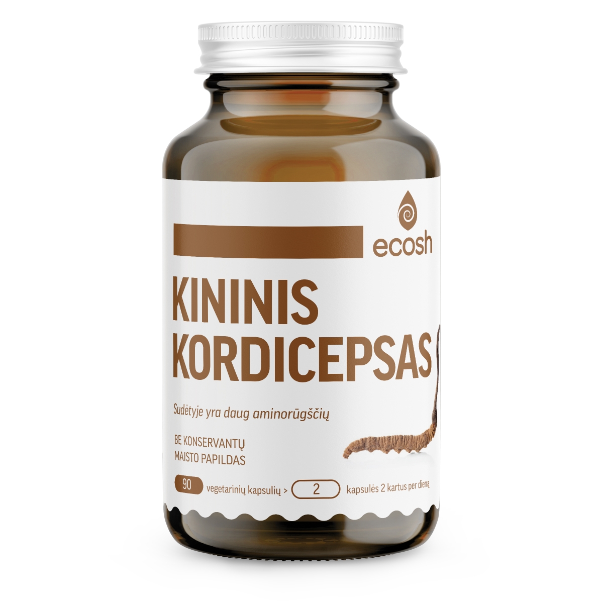 ECOSH KININIS KORDICEPSAS, 90 kapsulių