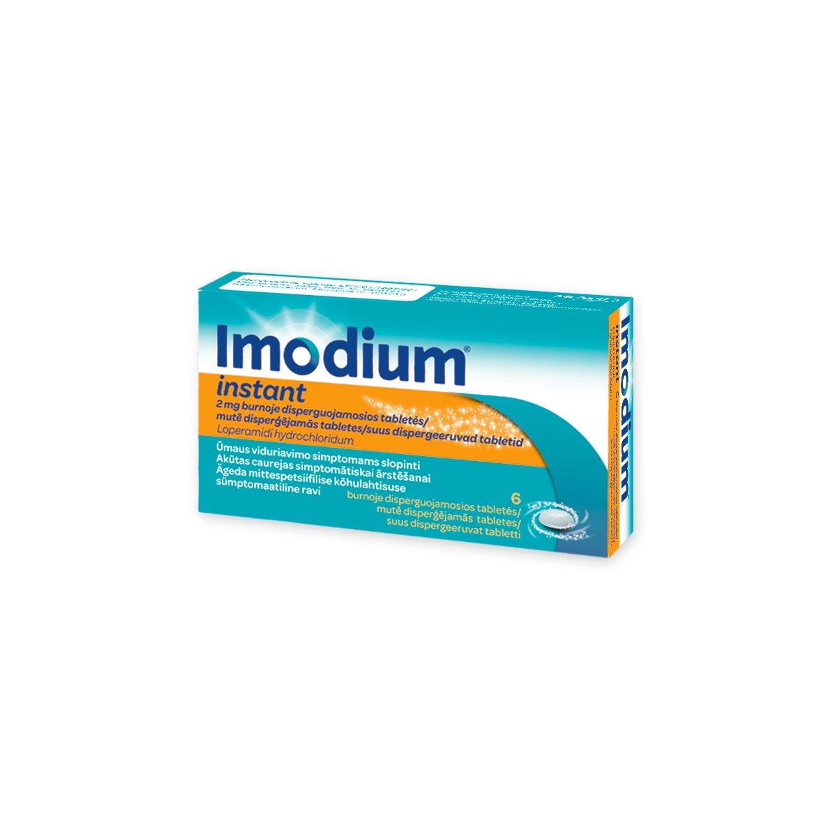 Imodium instant 2mg burnoje disperguojamos tabletės N6 - 