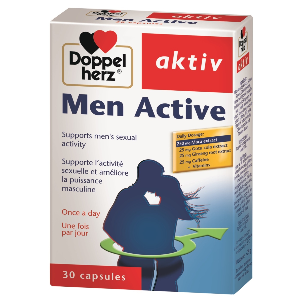 DOPPELHERZ AKTIV MEN ACTIVE, 30 kapsulių - 