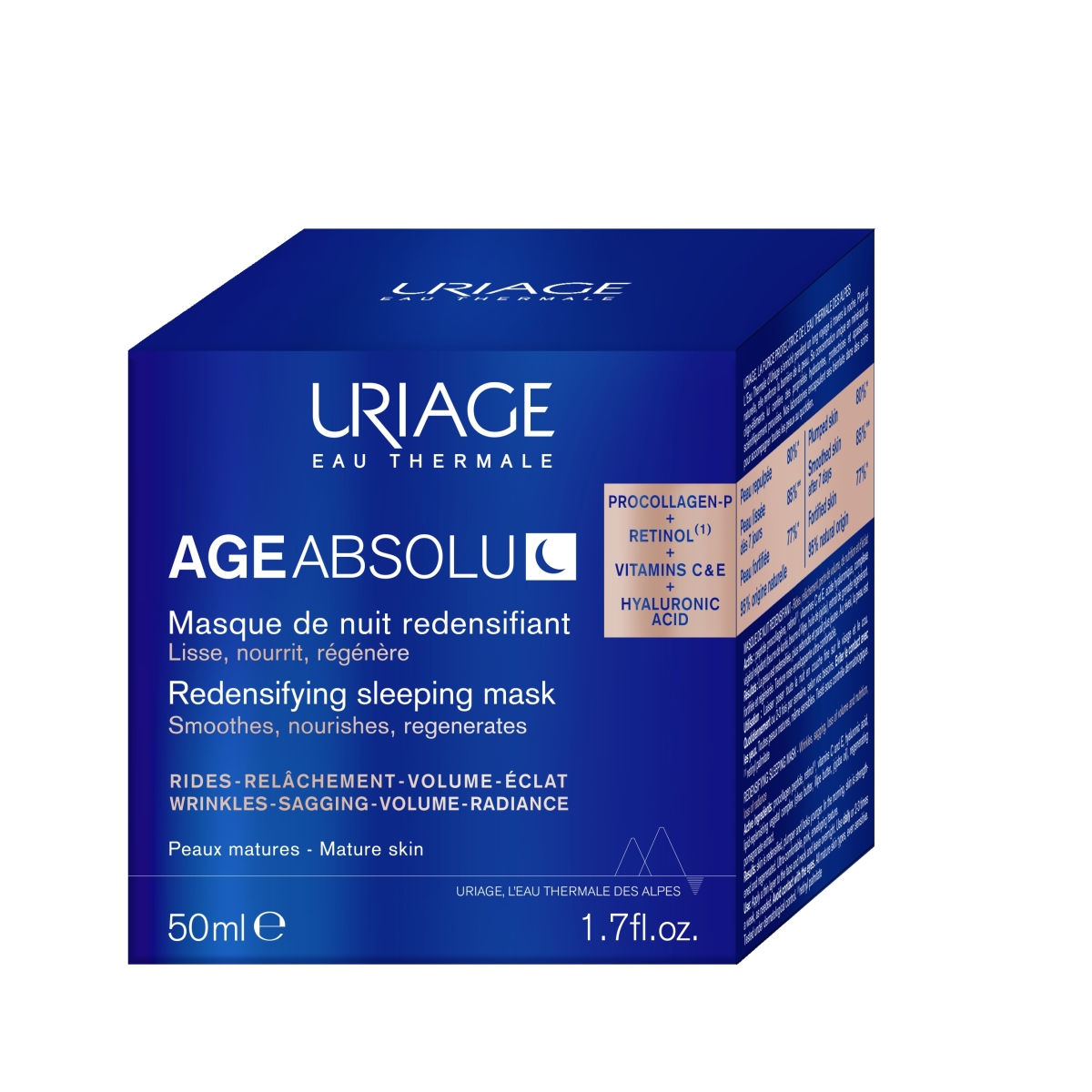 URIAGE regeneruojamoji naktinė kaukė AGE ABSOLU, 50ml - 