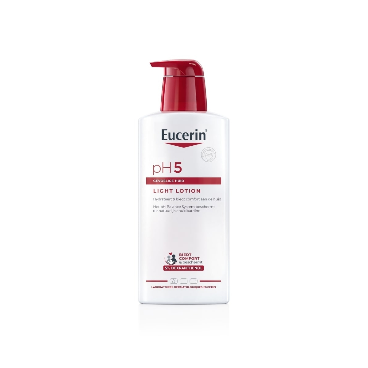 EUCERIN lengvas losjonas jautriai odai pH5, 400 ml