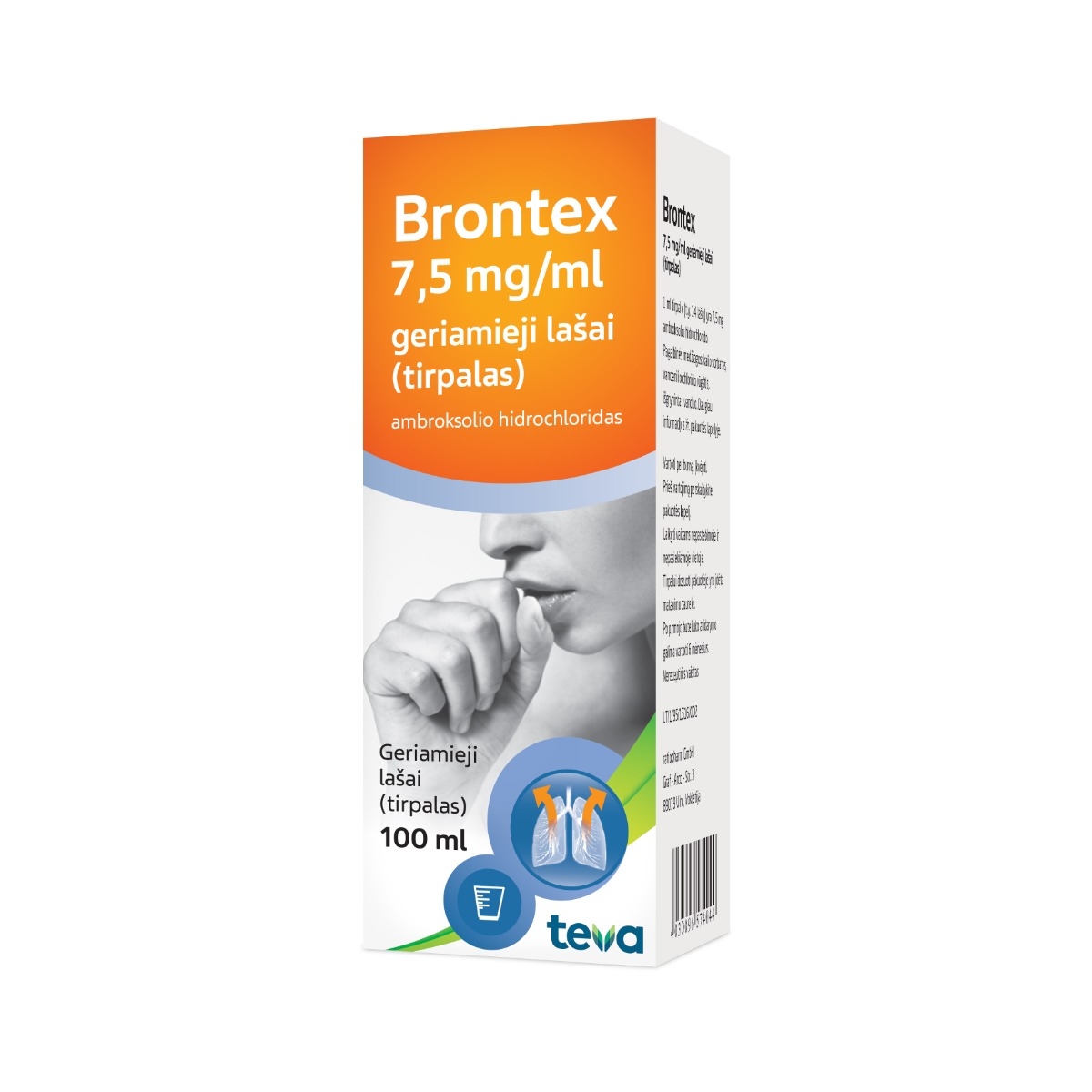 Brontex 7,5mg/ml lašai 100ml N1 - 