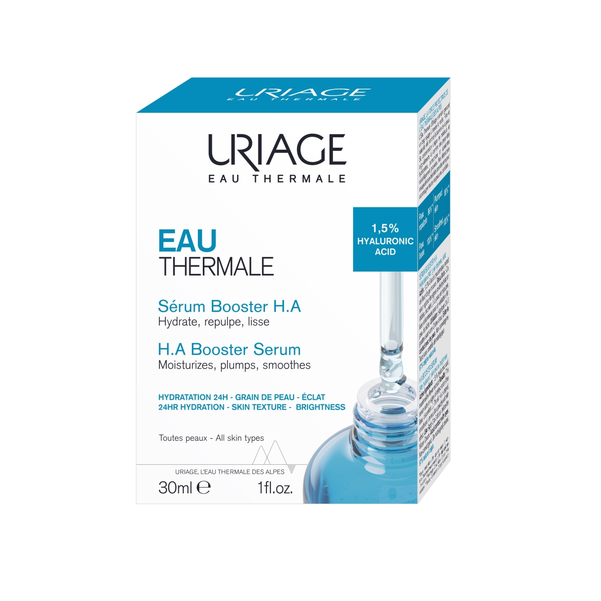 URIAGE, serumas EAU THERMALE BOOSTER H.A, 30ml - 