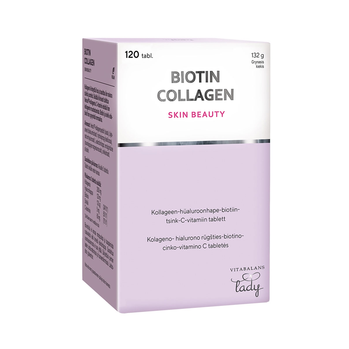 VITABALANS LADY BIOTIN COLLAGEN, 120 tablečių - 