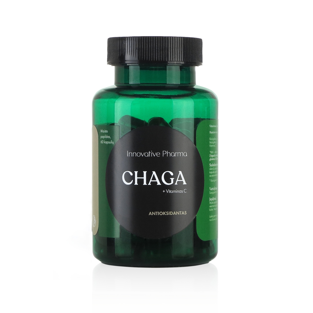 INNOVATIVE PHARMA CHAGA + VITAMINAS C, 60 kapsulių -  1