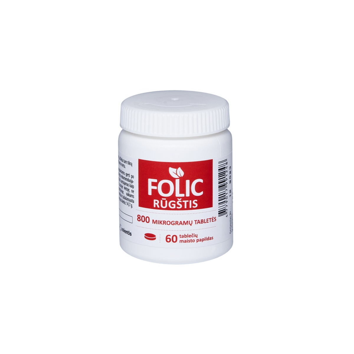 FOLIO RŪGŠTIS 800mg, 60 tablečių - 