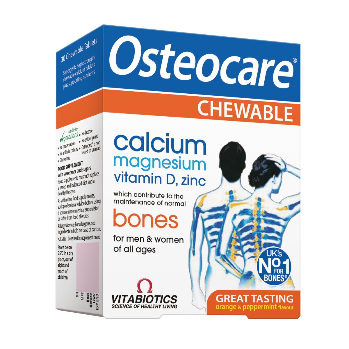 OSTEOCARE, 30 kramtomųjų tablečių - 