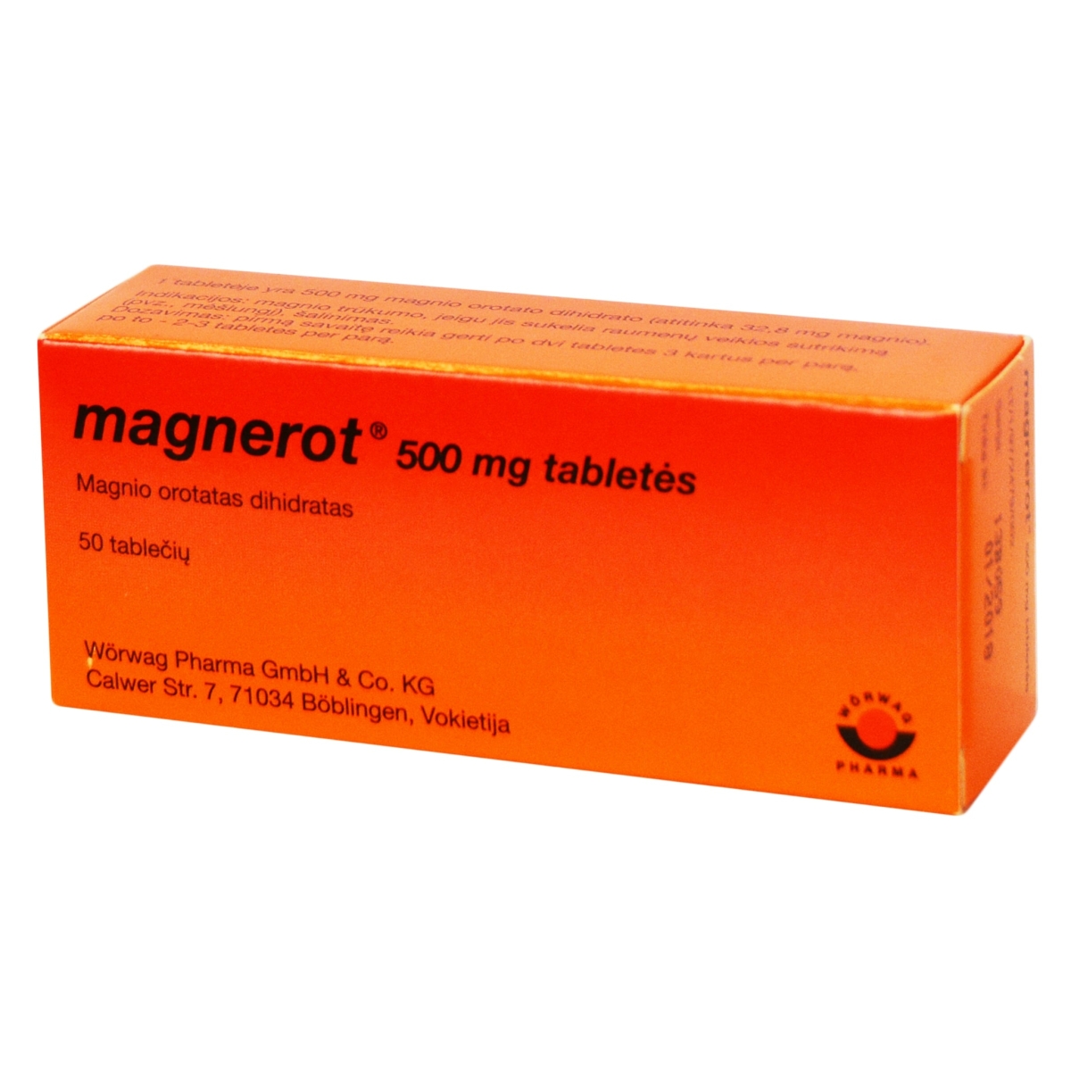 Magnerot 500mg tab. N50