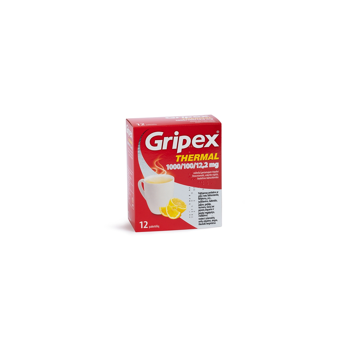 Gripex Thermal 1000/100/12.2mg milteliai geriamam tirpalui N12 - 