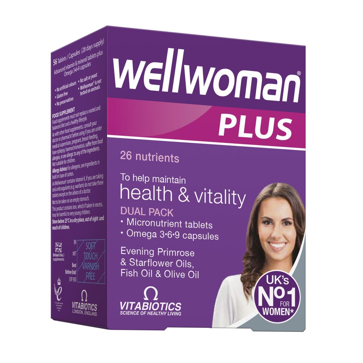 WELLWOMAN PLUS Omega 3 6 9, N28 kapsulės + N28 tabletės - 