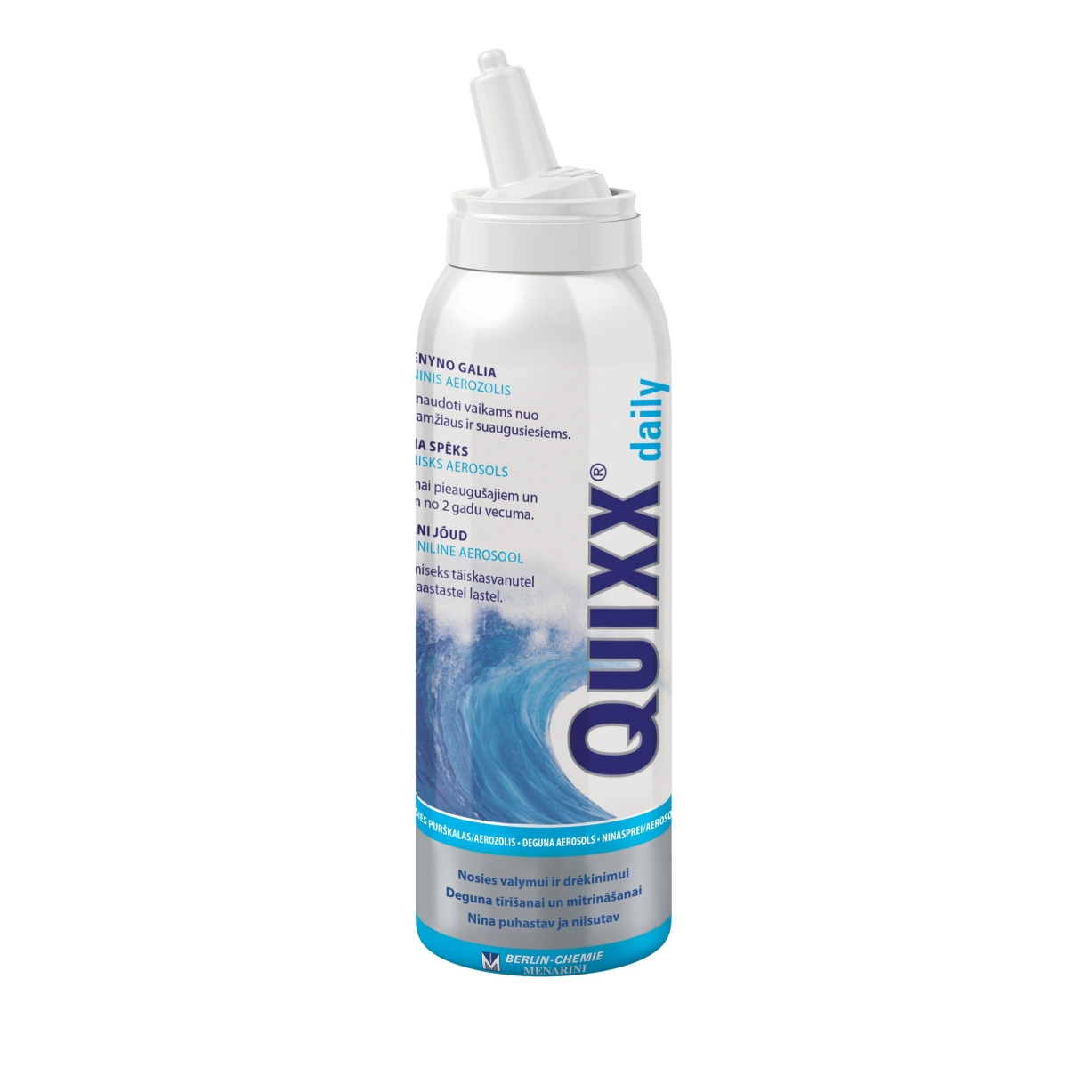 QUIXX® Izotoninis jūros vandens nosies purškalas DAILY, 100ml