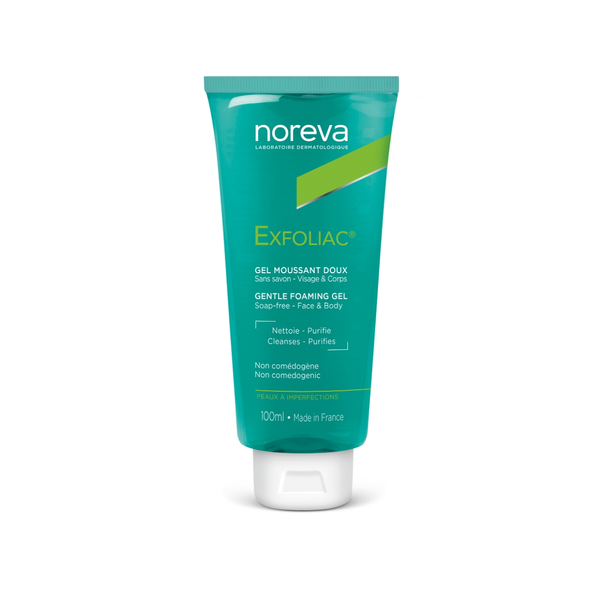 NOREVA švelnus putojantis prausimosi gelis EXFOLIAC, 100ml - 