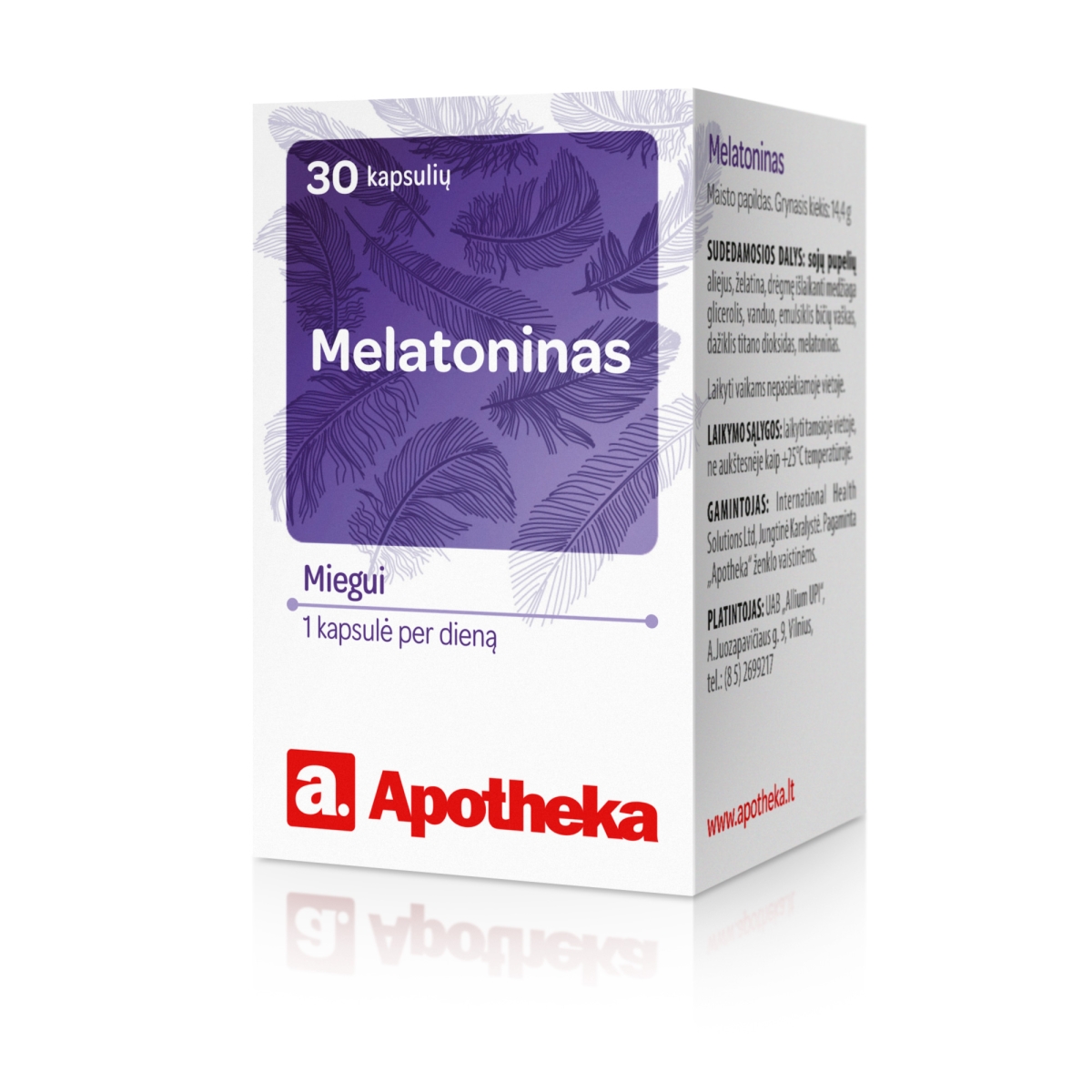 APOTHEKA Melatoninas 1mg, N30 - 