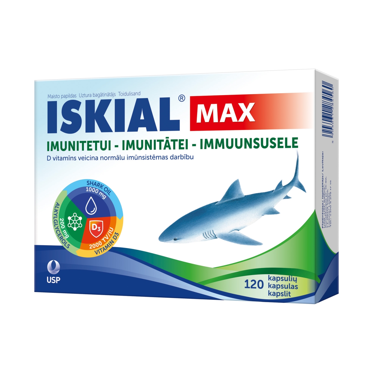 ISKIAL MAX, 120 kapsulių