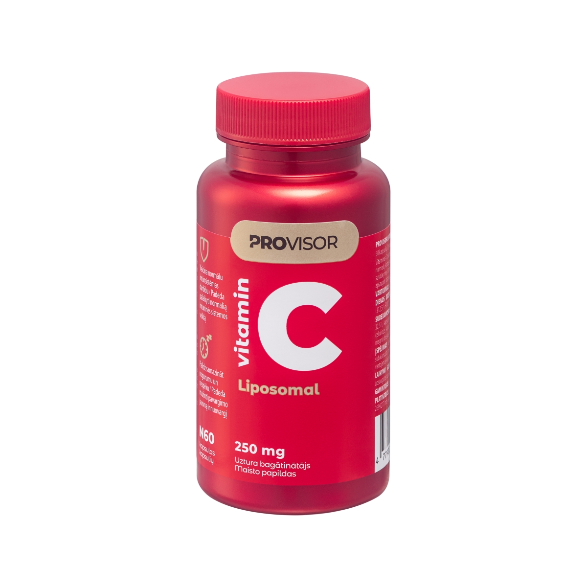 PROVISOR LIPOSOMINIS VITAMINAS C 250 mg, kapsulės N60