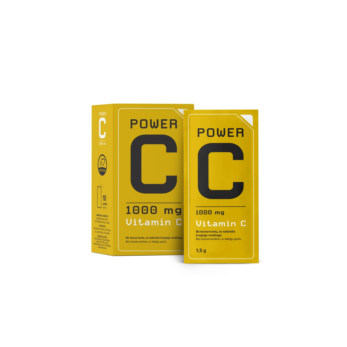 Power C milteliai 1000mg, N10 - 