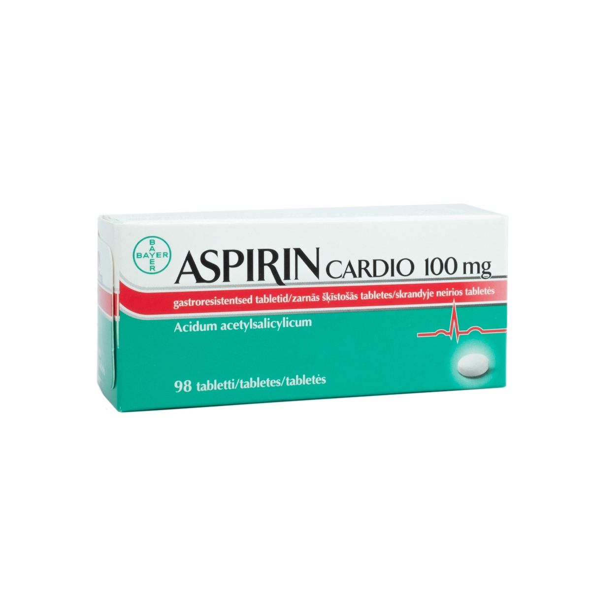 Aspirin Cardio 100mg skrandyje neirios tabletės N98 - 