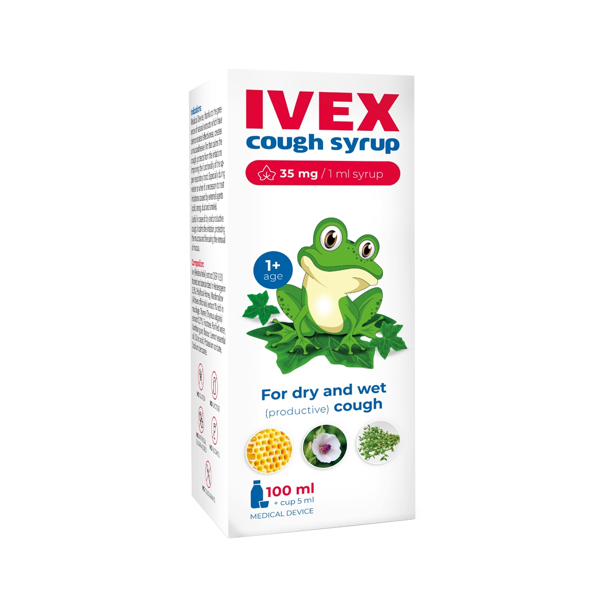 IVEX sirupas nuo kosulio, nuo 1 m., 100ml - 