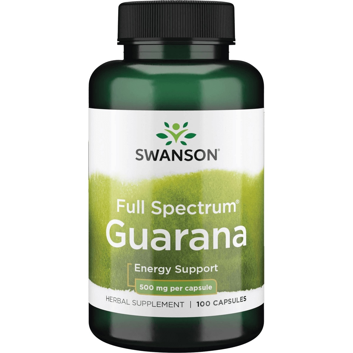 SWANSON Guarana 500mg kapsulės 100 Kaps. - 