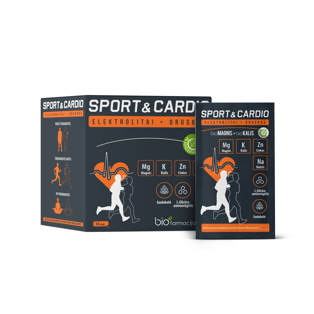 SPORT&CARDIO bioMagnis + bioKalis, milteliai, N14