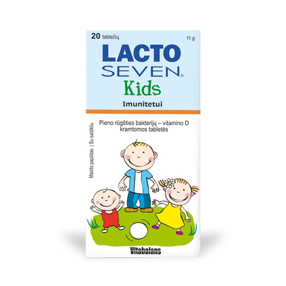 VITABALANS LACTOSEVEN KIDS tabletės N20 - 