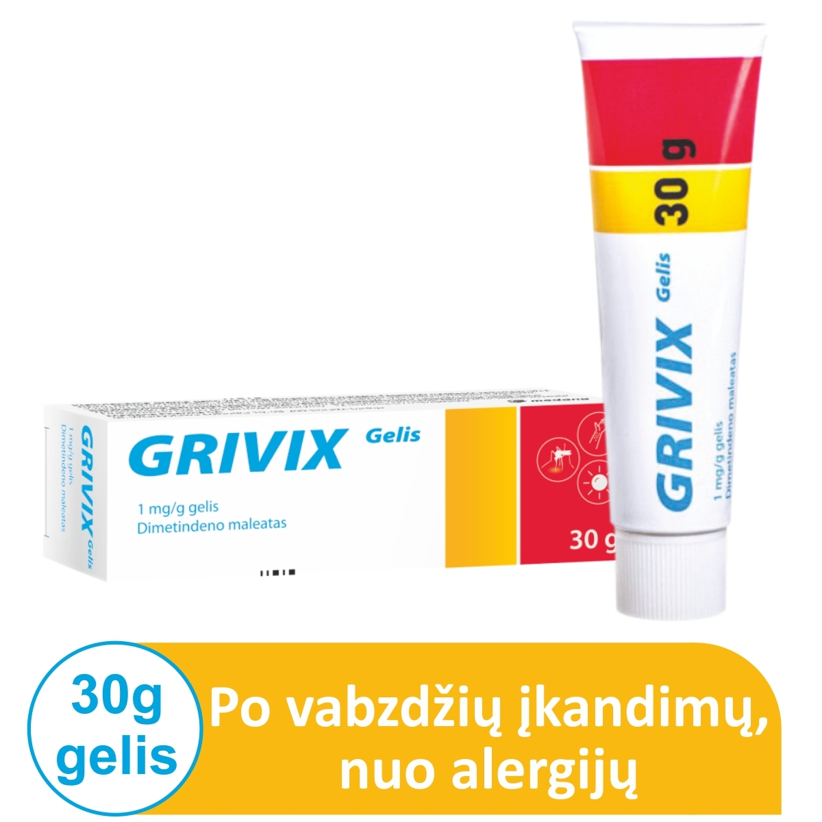 Grivix 1mg/g gelis 30g  N1