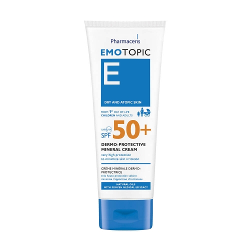 PHARMACERIS E mineralinis kremas veidui ir kūnui EMOTOPIC SPF50, 75ml