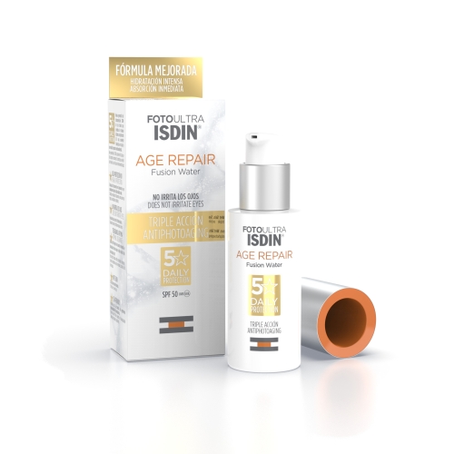 ISDIN apsauginė priešraukšlinė veido emulsija FUSION WATER SPF50, 50ml