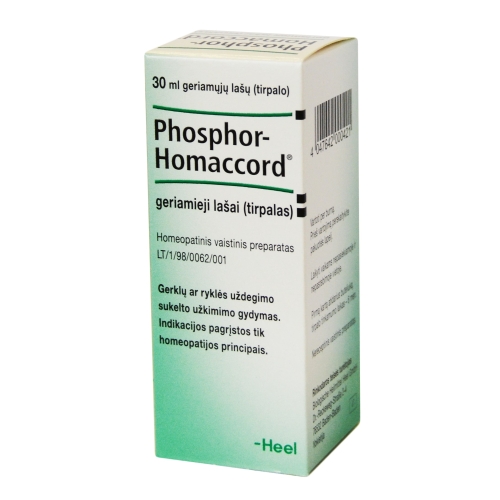 Phosphor-Homaccord geriamieji lašai 30ml