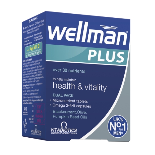 WELLMAN PLUS OMEGA 3 6 9, N28 kapsulės + N28 tabletės