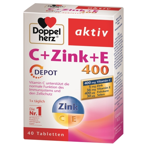 DOPPELHERZ ACTIV C+Zinc+Selen+E DEPOT, N40