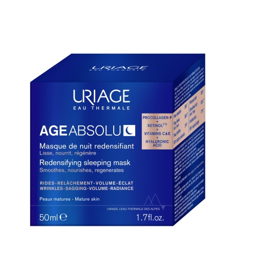 URIAGE regeneruojamoji naktinė kaukė AGE ABSOLU, 50ml