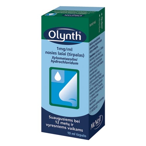 Olynth 1mg/ml nosies lašai, tirpalas 10ml