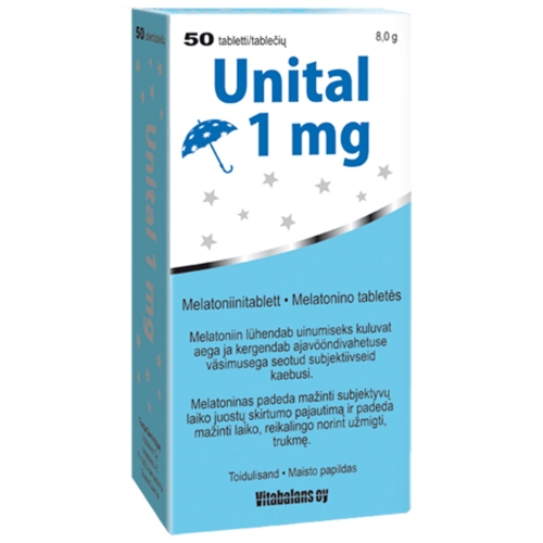 VITABALANS melatoninas UNITAL1mg tabeletės N50