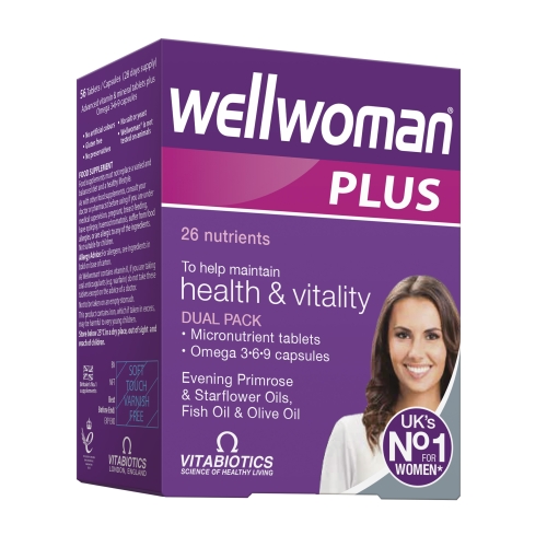 WELLWOMAN PLUS Omega 3 6 9, N28 kapsulės + N28 tabletės