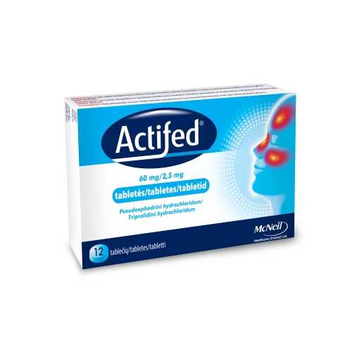 Actifed 2,5/60mg tab. N12