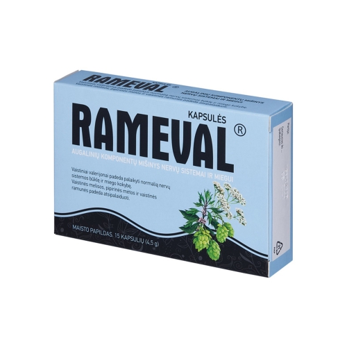 RAMEVAL, 15 kapsulių