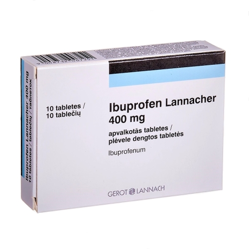 Ibuprofen Lannacher 400mg plėvele dengtos tabletės N10